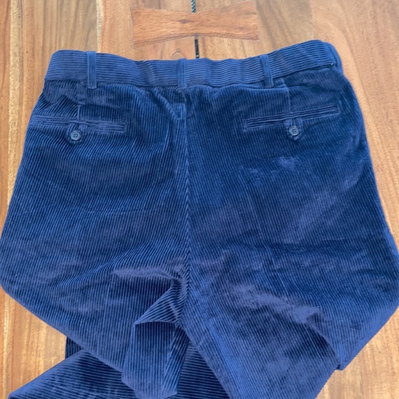 Peter Christian Navy Blue Pleated County Corduroy Pants 36”W 33”L - Picture 6 of 7